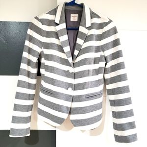 EUC THE GAP THE ACADEMY BLAZER (6) grey / white stripes
